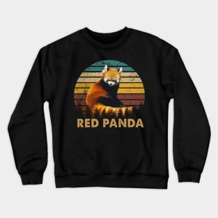 Furry Friends Trendy Tee Featuring the Playfulness of Red Pandas Crewneck Sweatshirt